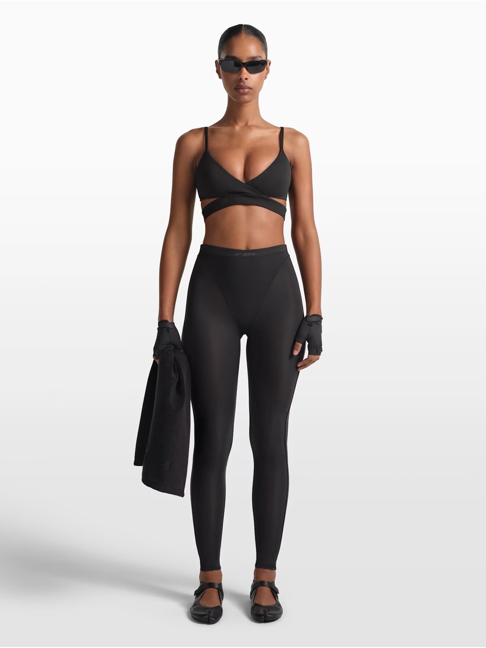 NikeSKIMS Weightless V-Panel Full Legging -NWT - Obsidian XXS